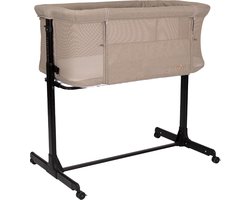 Novi Baby Amy Air+ Co-Sleeper - Sandy Melange - wielen met rem - Verstelbaar frame - Geschikt vanaf de geboorte tot circa. 6 maanden