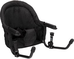 Novi Baby Easy Sit Tafelhangstoel - Black Melange - Compact inklapbaar
