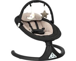 Novi Baby Nola Swing Wipstoel - Schommelstoel - Bouncer - Zwart Melange/Beige