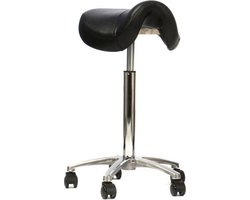 Novicum Esta zadelkruk kappersfiets - Zwart -Large gasveer zithoogte 57 tot 82cm - compact zadel - kapperskruk