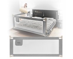 Novity® | Beschermhekje voor Bed - Classic - 200cm - Kinderbed - Opvouwbaar - Bed Hekje - Boxspring - Safety Rail