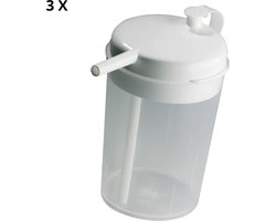 Novo Cup - Drinkbeker Liggend - Drinkhulpmiddel - Lekvrij - 250 ml - 3 Stuks