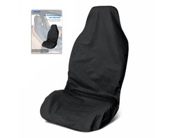 NOVOB® Autostoelhoes - Universeel - Monteurshoes - Beschermhoes - Autostoel Hoes - Machinewasbaar - Met Verstelbare Gespen | Zwart