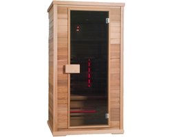 Novum Health Company 2 - Tweepersoons infrarood sauna - met Full Spectrum stralers. Geschikt voor aromatherapie, voor een goede gezondheid, Plug&play en eenvoudig op te bouwen