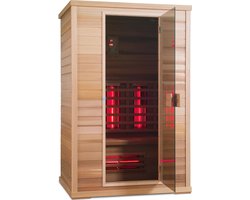 Novum Health Company 3 - Tweepersoons infrarood sauna - met Full Spectrum stralers. Geschikt voor aromatherapie, voor een goede gezondheid, Plug&play en eenvoudig op te bouwen