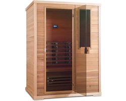 Novum Health Company 4 - Driepersoons infrarood sauna - met Full Spectrum stralers. Geschikt voor aromatherapie, voor een goede gezondheid, Plug&play en eenvoudig op te bouwen