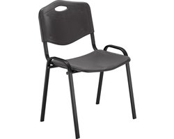 NowyStyl bezoekersstoel, H 470 mm x B 460 mm x D 410 mm, kunststof, met stalen frame, anti-kras voetjes, stapelbaar, kleur naar keuze