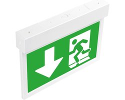 Noxion LED Noodverlichting | Wand/Plafond Montage | 3.5W | 3H incl. 4 richtingen bord van PVC.