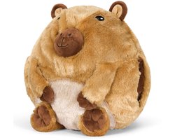 Noxxiez Capibara - Handwarmer - Knuffelkussen - Bruin