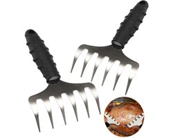 NP Goods Vleesklauwen - Roestvrij staal - - Voor pulled pork en kip - BBQ Accesoires