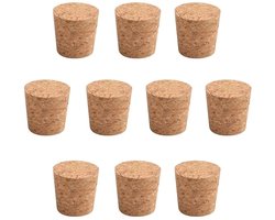 NTH products- Kurkstop 10 Stuks - Houten Kurk - Vervangende Kurken - Afdichtingsstop - Natuurlijke Milieu Kenmerken - Hoogwaardige Kwaliteit