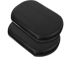 NTHProducts - Ergonomische voetensteunen - Luxe lederen voetsteun - Zwart - Comfortabele beenondersteuning - Geschikt voor rolstoelen