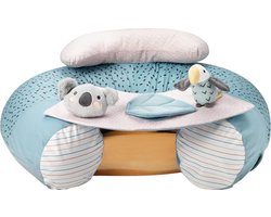 Nuby - Animal Adventures Sit-Me-Up baby stoel - Zit- en speelstoel voor op de vloer - Afneembaar blad - Machinewasbaar - 6+ maanden