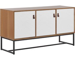 NUEVA - Sideboard - Lichte houtkleur/Wit - MDF