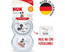 NUK Space Disney Baby fopspenen 2 st. set 0-6 maanden