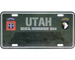 Nummerplaat Utah Beach Normandie 1944