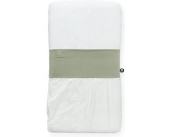 NUNKI Co Sleeper lakentje -simpel strak instoppen (ipv inbakeren)- 50x90 Olive Green