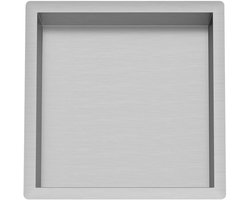 Nurion RVS Badkamer Inbouwnis 30 x 30 x 10 cm - Wandnis Inbouw Douche