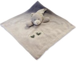 Nursery Time Knuffeldoekje Beertje 30 X 30 Cm Polyester Grijs
