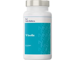 Nutribites Visolie - Zuivere vorm van omega 3-vetzuren - Hoge en veilige dosering EPA en DHA - 60 Capsules