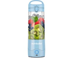 nutribullet Portable - Draagbare Blender To Go - Oplaadbare Blender - Mini Blender On The Go - Draadloos - Baby Blauw