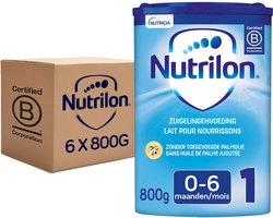 Nutrilon 1 Start - Baby melkpoeder vanaf de geboorte tot 6 maanden - Voor een gezonde start - 6 stuks
