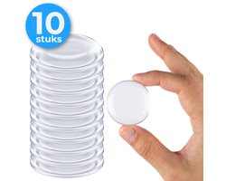 Nuvance Deurstopper - Deurbuffer Transparant - Deurstop - Set van 10 - Deurklink Bescherming - Deurstopper Buiten & Binnen