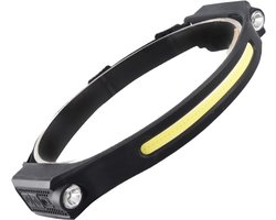 Nuvance - Hoofdlamp Led Oplaadbaar - Hoofdlampje - Usb - Breedstraler 230° - Bewegingssensor Koplamp - 350 Lumen - Verstelbaar