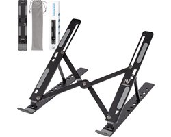 Nuvance Laptop Standaard - Laptop Stand - Verstelbaar – tm 17 Inch – Tablet Standaard – Laptop Houder - Verhoger