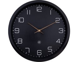 nXt Eco – Wandklok – 30 cm – Papier & Bioplastic – Zwart – Stil