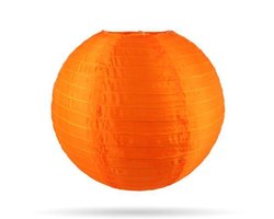 Nylon lampionnen - 10 stuks - oranje - 25cm - zonder verlichting - voor buiten