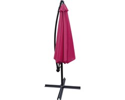 OAHU ronde parasol 3m diameter fuchsia + hoes