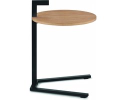 Oak Bijzettafel - Hout - Zwart - Kela