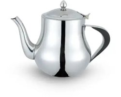 Oasis - Marokkaanse Theepot - 0.4L - RVS - Klassiek Design - Hittebestendig Handvat - Zilver