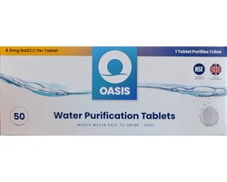 Oasis® - Waterzuiveringstabletten - 50 tabletten