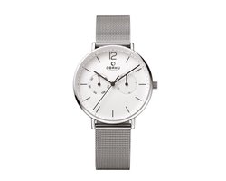 Obaku Denmark Herenhorloge  - V182GM CWMC - Stalen kast - Stalen mesh band  - Ø40mm