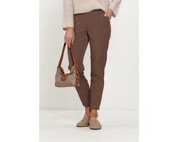 Object Objlisa Slim Pant Noos Broeken Dames - Bruin - Maat 42