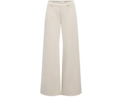 Object Objlisa Wide Pant Broeken Dames - Beige - Maat 38