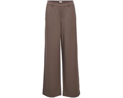 Object Objlisa Wide Pant Broeken Dames - Bruin - Maat 42