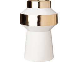 Object Vaas Goud met Wit
