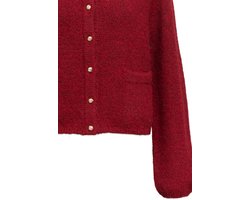 Object Vest Objsaggia Re L/s Knit Cardigan Noos 23046886 Karanda Red/melange Dames Maat - XL