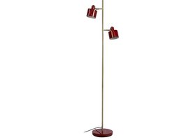 Ocean vloerlamp donkerrood/messing