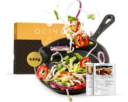 Ocina Gietijzeren pan voor BBQ en Inductie – 16 cm – Skillet – Koekenpan – Hapjespan - Pannen