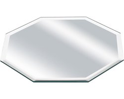 Octagon Glazen Spiegel 15x15 cm - Moderne Wanddecoratie voor Thuis