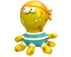 Octopus -  Inktvis - Kleurrijke Spaarpot – dieren Spaarpot/ Money bank - Stimulans om te sparen - spaarpot voor dierenvriend en kinderspaarpot