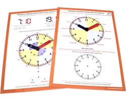 Oefenklokken analoog en digitaal