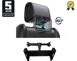 OEM Line - PREMIUM Universele Smartphone Tablet Telefoon Auto Houder Hoofdsteunhouder voor kind baby kinderen - Zwart Universeel hoofdsteun houder voor Apple iPad Samsung Tablet en overige merken Tablets | 360° draaibaar | 4.7 5 6 7 8 9 10 11 12 inch