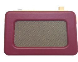 OER Dementie Radio (DAB+/FM/Bluetooth) - Retro Radio voor Ouderen met Dementie - Duidelijk en Simpel - Traditionele Volume Draaiknop - 3 Geheugenknoppen voor Radiozenders - Verborgen Instellingen Menu - Stijlvol Bordeaux Rood