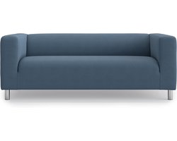 OF COVERS vervangende bankhoes geschikt voor IKEA Klippan 2-zits bank, handgemaakte hoes, bankbescherming, katoen 179 x 88 x 88 cm (meerblauw)