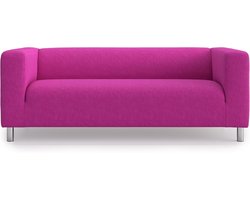 OF COVERS Vervangende bankhoes geschikt voor IKEA Klippan 2-zits bank, handgemaakte hoes, bankbescherming, polyester 179 x 88 x 88 cm (FUKSia)